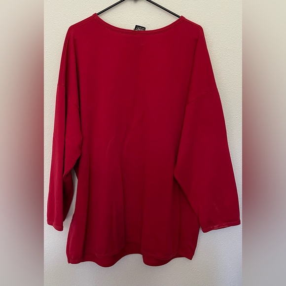 Mickey Mouse Vintage Paper Tag Rare Disney USA 2X Plus Red Womens Shirt Resort - Picture 10 of 15